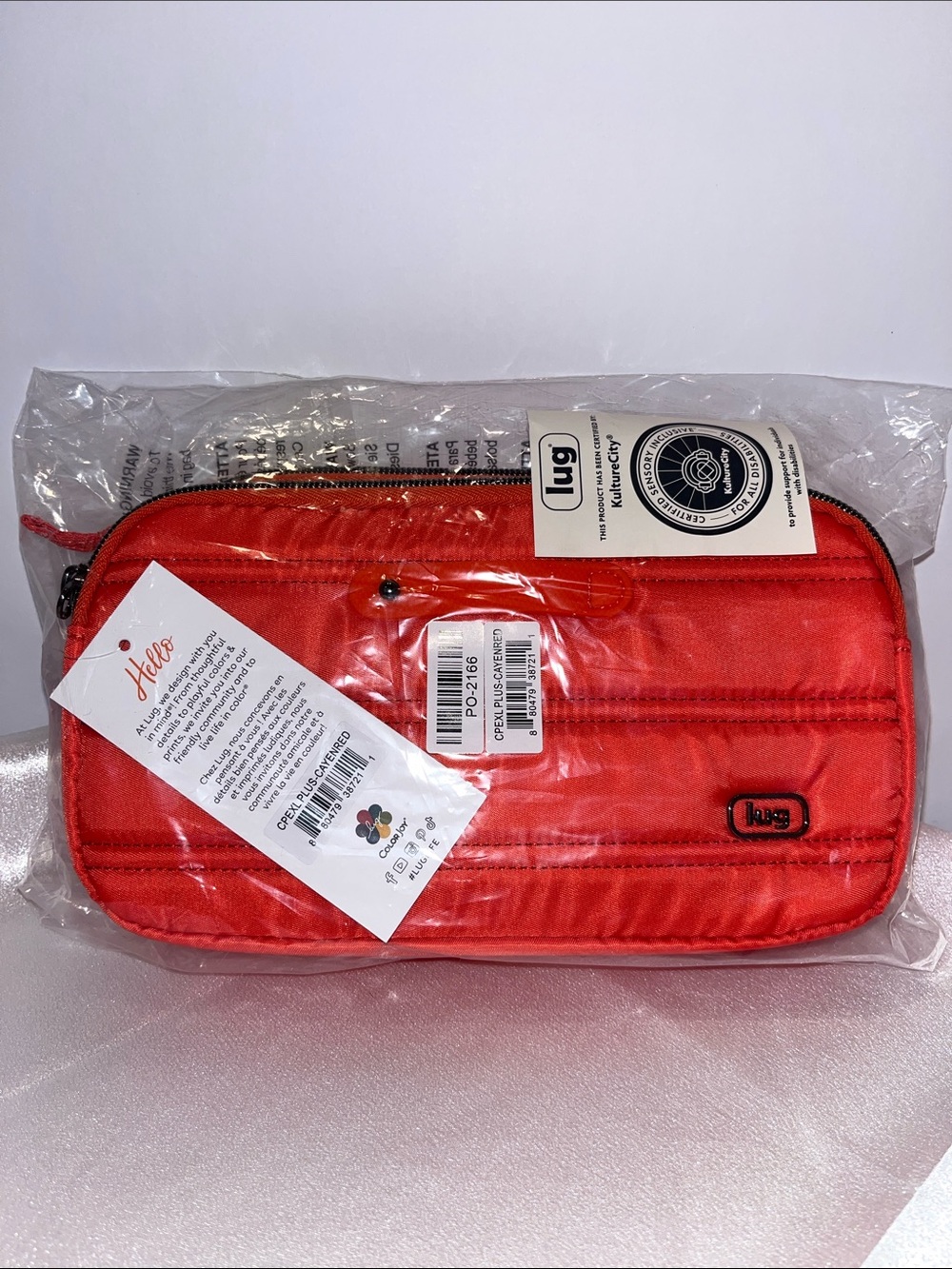 🆕 ❤️❤️ LUG - Coupe XL Plus Convertible Crossbody in NEW Cayenne Red color ❤️❤️